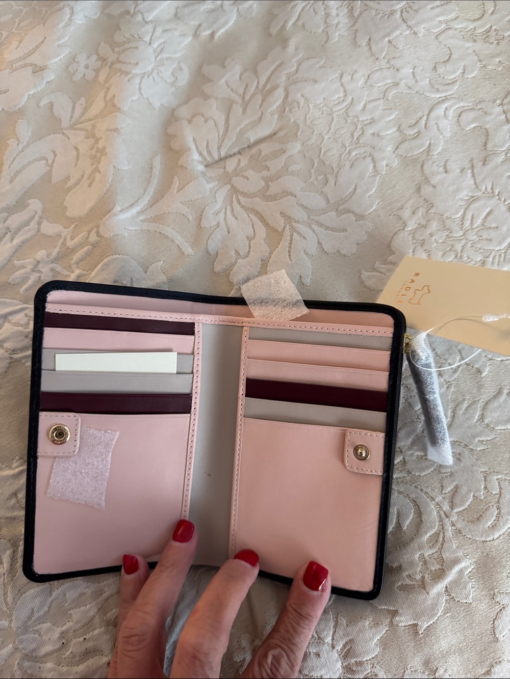 RADLEY LONDON Black Wallet with Blush Pink Pouch - Picture 3 of 4